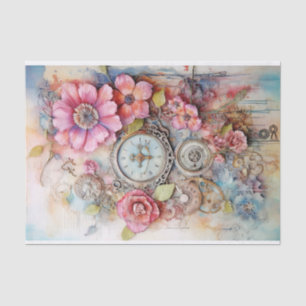 Mixed Media in fun Vibrant Pinks Tissue Paper