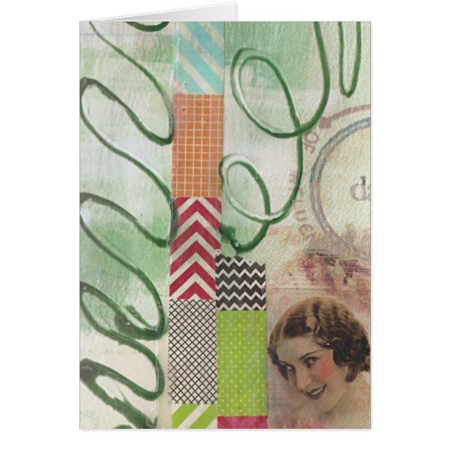 Mixed Media Lady Collage (Front)