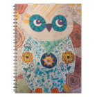 Mixed Media Owl Journal for the Owl Lover