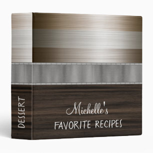 Mixed Metal Bronze Silver Chocolate Brown Binder