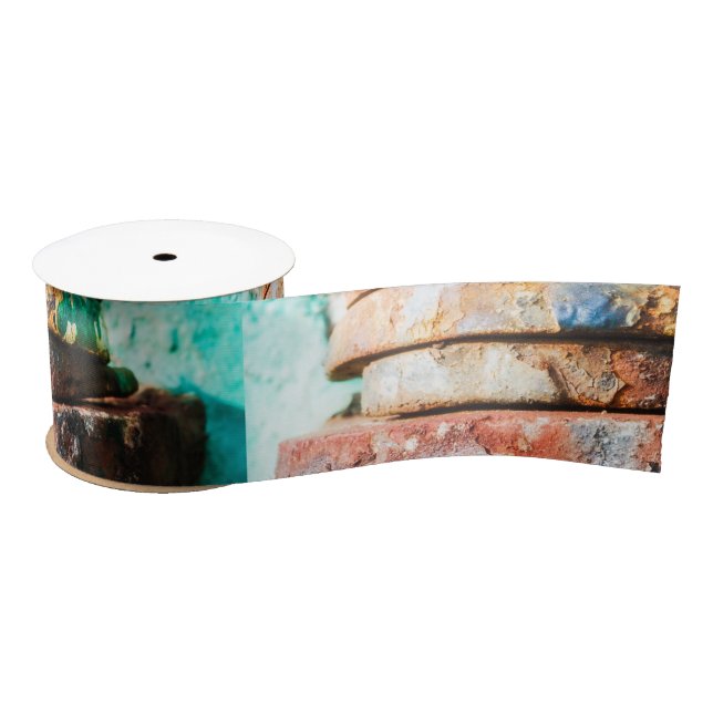 mixed metal race to cake satin ribbon (Spool)