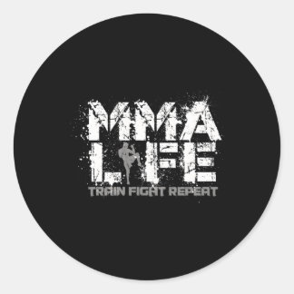Mixed Mial Mma Classic Round Sticker