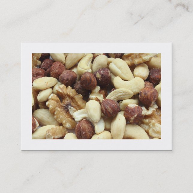 Mixed Nuts (Bordered) Business Card (Front)