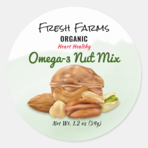 Mixed Nuts Canning Jar Label