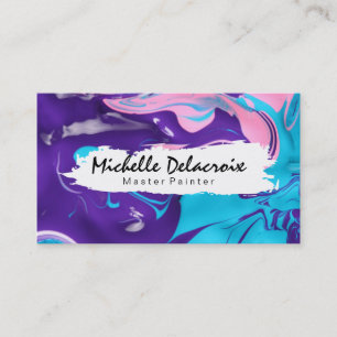 Mixed Paint Vibrant Business Card