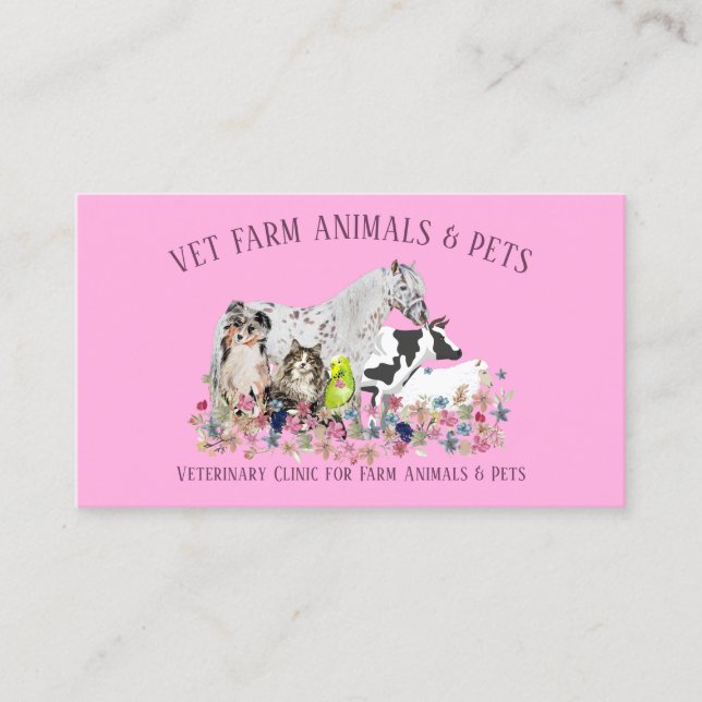 Mixed Pet Care Business Card (Front)