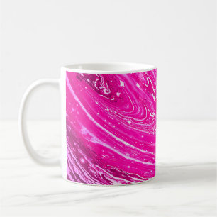 Mixed Pink Paint Background. Coffee Mug