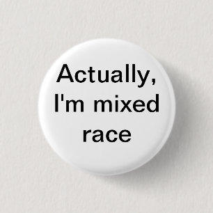 mixed race 1 inch round button