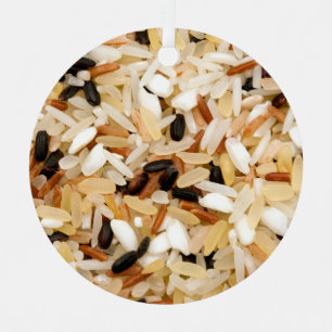 Mixed rice metal ornament