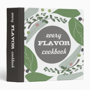 Mixed savory herbs recipe cookbook binder