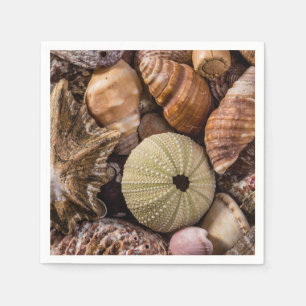Mixed Sea Shells Cocktail Napkins