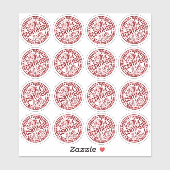  Mixed Sheet - "Certified" Naughty and Nice  (Sheet)