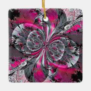 Mixed Signals Ceramic Ornament