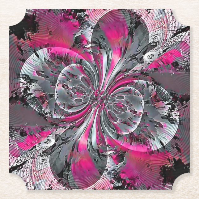 Mixed Signals  Square Paper Coaster (Front)