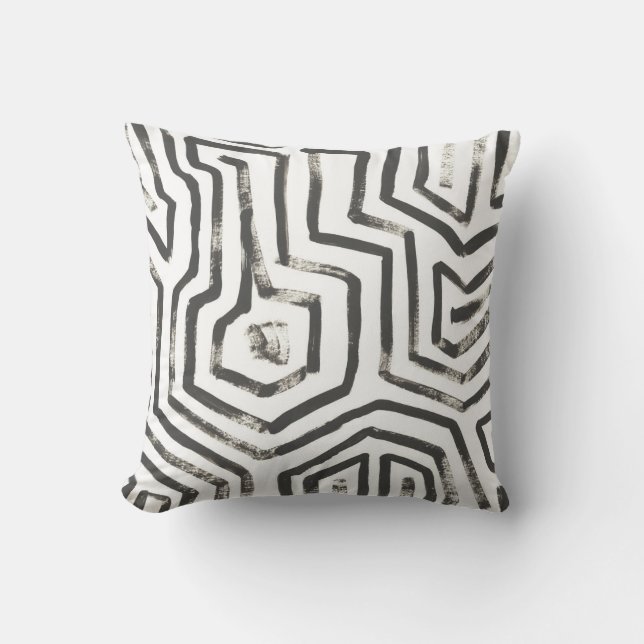 Mixed Signals V Throw Pillow (Front)