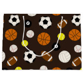 Mixed Sports tiled themed pattern gift bag (Front)