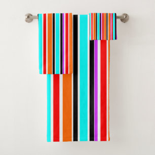 Mixed Stripes Bath Towel Set