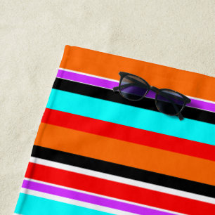 Mixed Stripes Beach Towel
