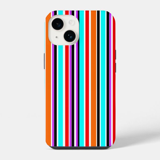 Mixed Stripes iPhone Case (Back)