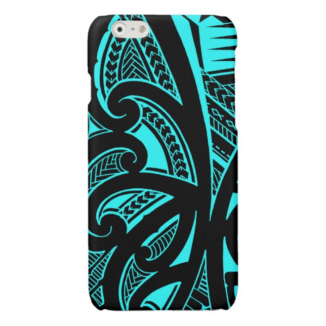 Mixed tattoo styles, Maori, Polynesian and Samoan iPhone Case (Back)