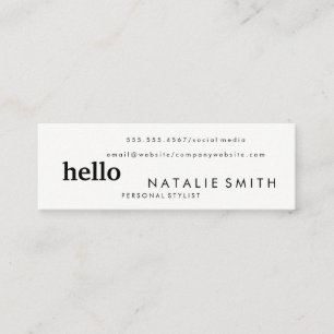 Mixed Text Mini Business Card