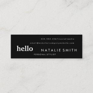 Mixed Text Mini Business Card