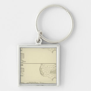 Mixed textiles, silk and worsted goods keychain