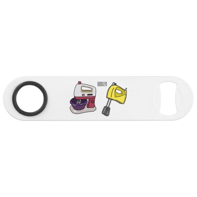 Mixer cartoon illustration  bar key (Front (Horizontal))