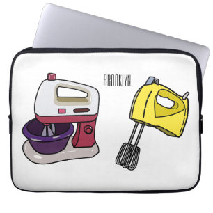 Mixer cartoon illustration  laptop sleeve