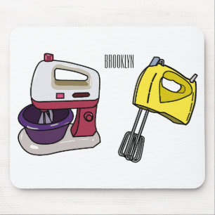 Mixer cartoon illustration  mouse pad