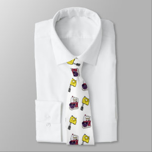 Mixer cartoon illustration tie