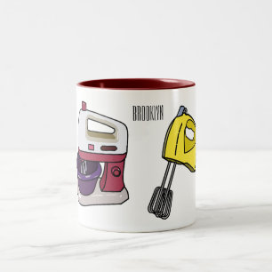 Mixer cartoon illustration  Two-Tone coffee mug