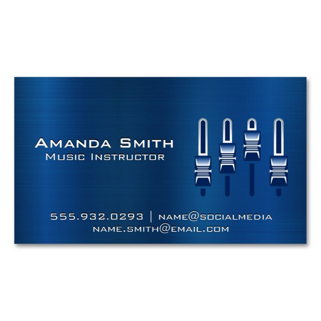 Mixer Magnetic Business Card (Front)
