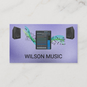 Mixer Music Engineer Entertainment Business Card