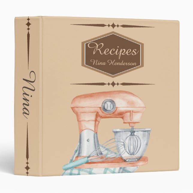 Mixer Personalized Notebook Binder (Front/Spine)