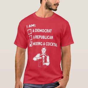 Mixing A Cocktail Bar Bartender Barmaid Barman Bar T-Shirt