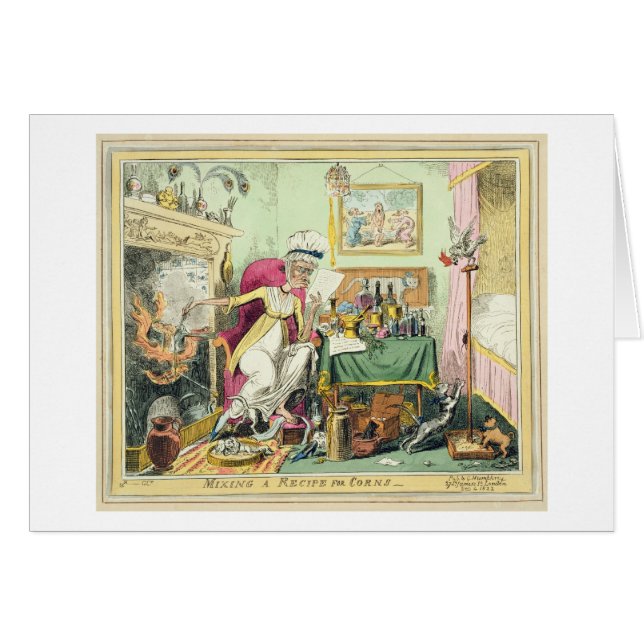 Mixing a Recipe for Corns, published by G. Humphre (Front Horizontal)