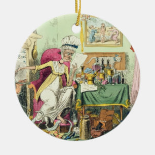 Mixing a Recipe for Corns, published by G. Humphre Ceramic Ornament