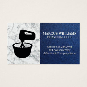 Mixing Bowl   Blue Leather Marble