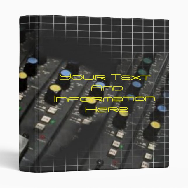 Mixing Desk Avery Binder (Front/Spine)