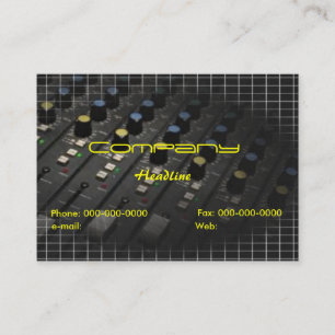 Mixing Desk Business Card