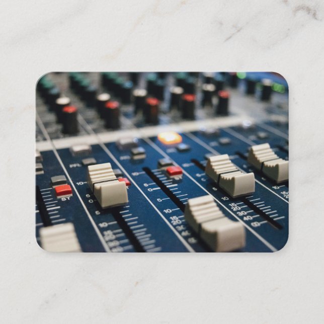 Mixing Desk Business Card (Front)