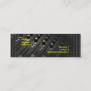 Mixing Desk Business Card