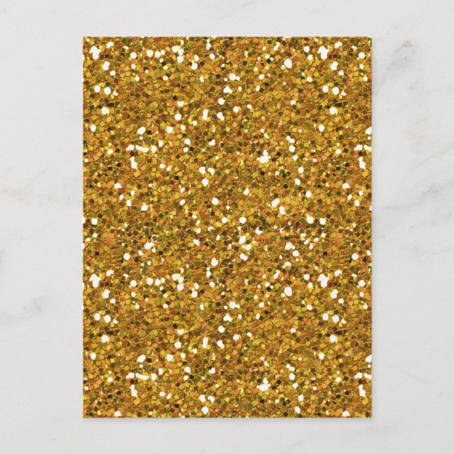 MIXMATCH ROYAL GOLDS GOLDEN WHITE GLITTER BACKGROU POSTCARD (Front)