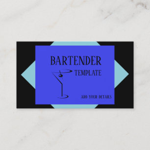 Mixologist bartender business cards