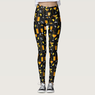 Mixologist bartender cocktails and drinks  leggings
