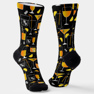 Mixologist bartender cocktails and drinks socks