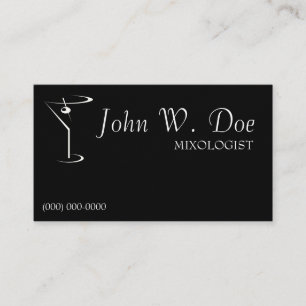 Mixology Bartender Business Cards