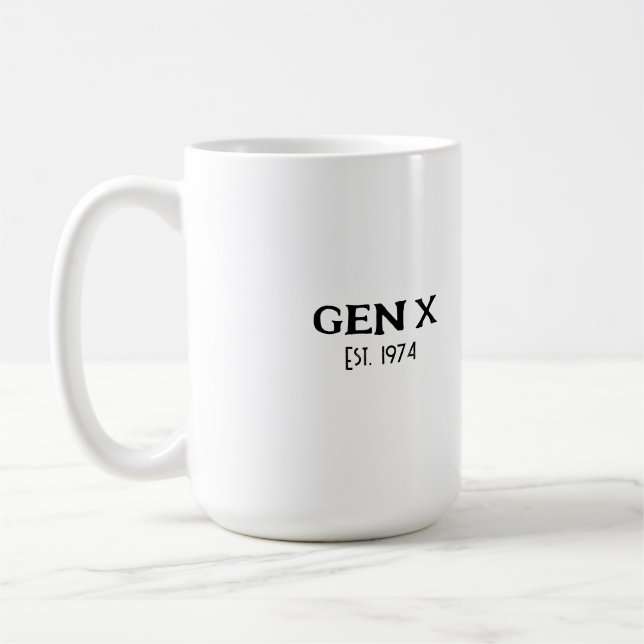 Mixtape Patience Mug – Gen X Humour for a TikTok W (Left)