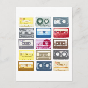Mixtapes Graphic Postcard